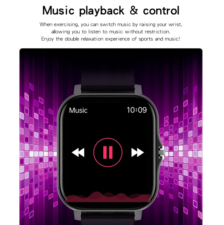 GT20 Pantalla TFT de 1,69 pulgadas IP67 Reloj inteligente a prueba de agua, Control de música compatible / Llamada Bluetooth / Monitoreo de frecuencia cardíaca / Monitoreo de presión arterial, Silicone Strap, Steel Strap