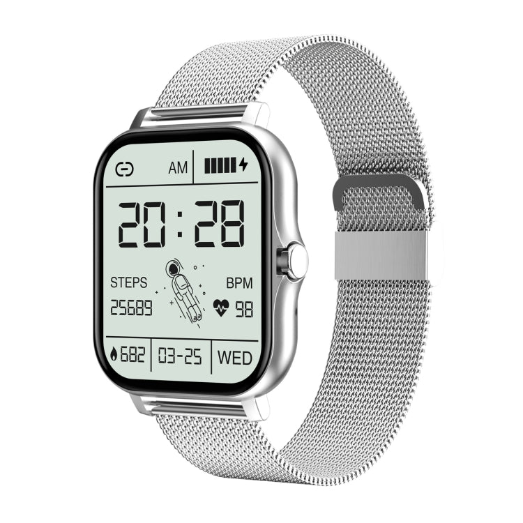 GT20 Pantalla TFT de 1,69 pulgadas IP67 Reloj inteligente a prueba de agua, Control de música compatible / Llamada Bluetooth / Monitoreo de frecuencia cardíaca / Monitoreo de presión arterial, Silicone Strap, Steel Strap