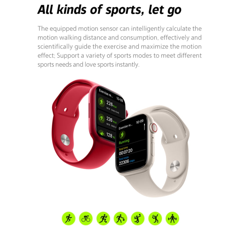 Reloj inteligente de silicona con recordatorio de mensaje de llamada Bluetooth de 1,9 pulgadas W17 Pro Max