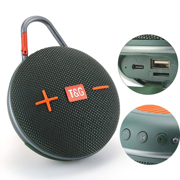 T&G TG648 TWS Mini altavoz Bluetooth inalámbrico portátil para exteriores con luz LED, TG648
