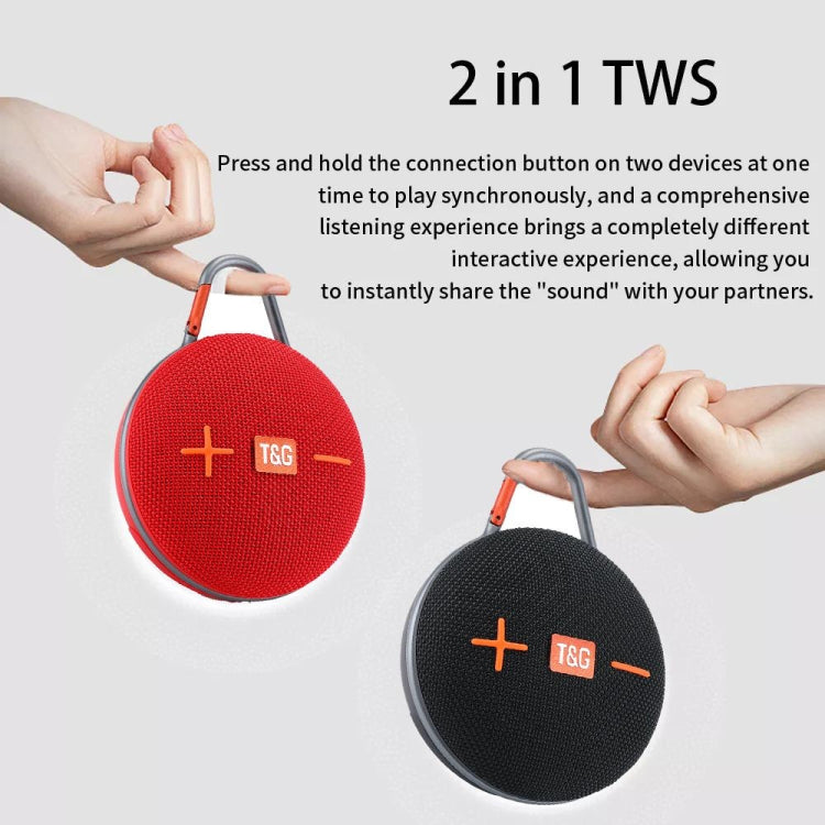 T&G TG648 TWS Mini altavoz Bluetooth inalámbrico portátil para exteriores con luz LED, TG648