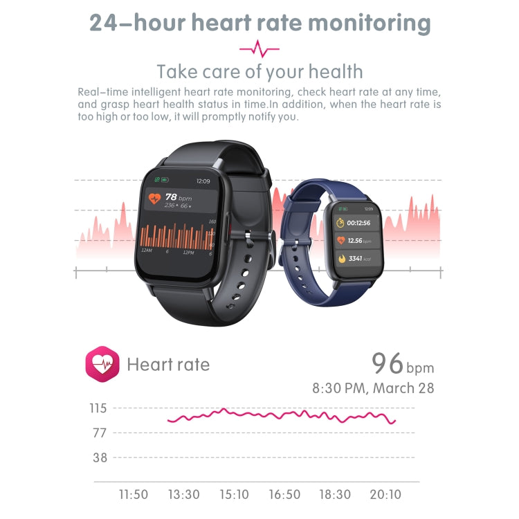 QS16 Pro Reloj deportivo inteligente BT5.0 de 1,83 pulgadas, compatible con llamadas Bluetooth/sueño/oxígeno en sangre/temperatura/frecuencia cardíaca/monitor de salud de presión arterial