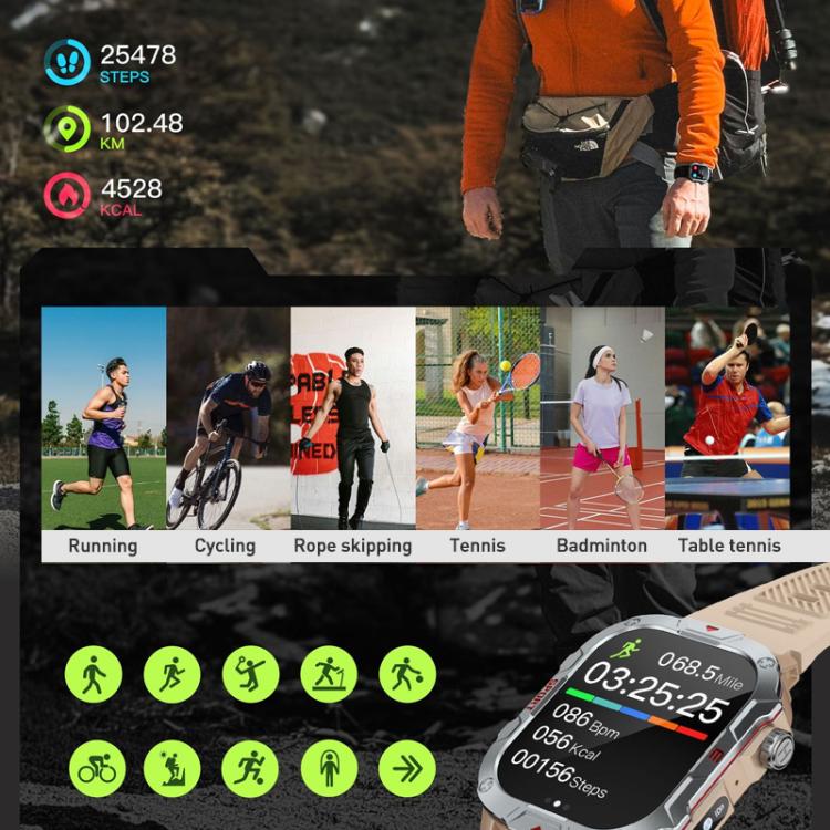 Reloj inteligente C40 Pro con pantalla TFT de 2,19 pulgadas, Bluetooth, ideal para deportes al aire libre y con monitorización de frecuencia cardíaca.