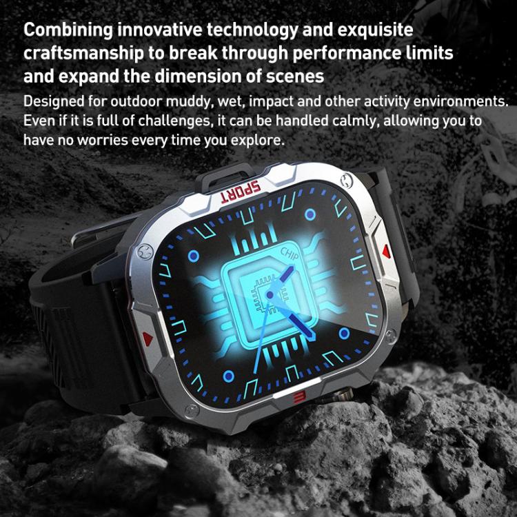 Reloj inteligente C40 Pro con pantalla TFT de 2,19 pulgadas, Bluetooth, ideal para deportes al aire libre y con monitorización de frecuencia cardíaca.