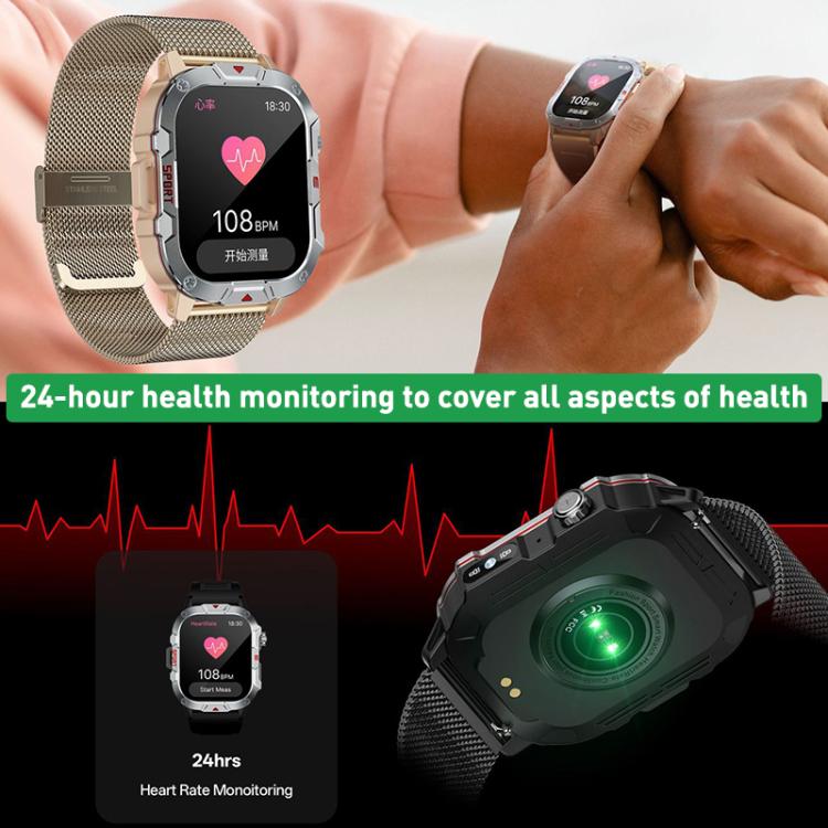 Reloj inteligente C40 Pro con pantalla TFT de 2,19 pulgadas, Bluetooth, ideal para deportes al aire libre y con monitorización de frecuencia cardíaca.