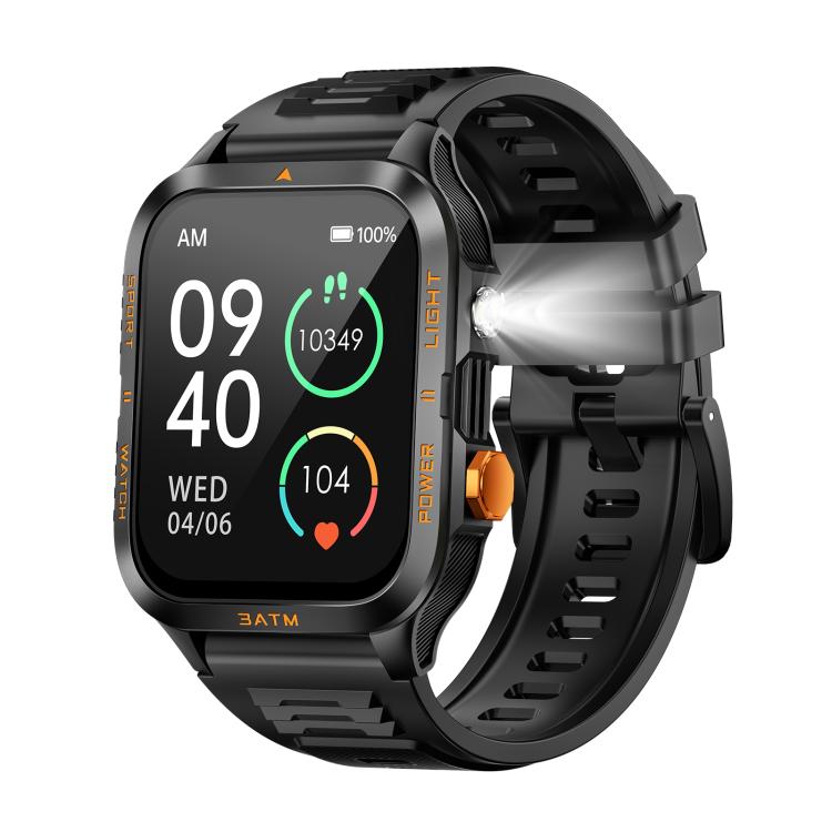 Reloj inteligente deportivo Bluetooth con pantalla cuadrada KT89 de 1,96 pulgadas
