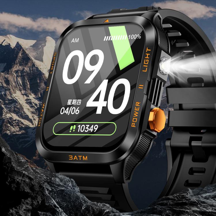 Reloj inteligente deportivo Bluetooth con pantalla cuadrada KT89 de 1,96 pulgadas
