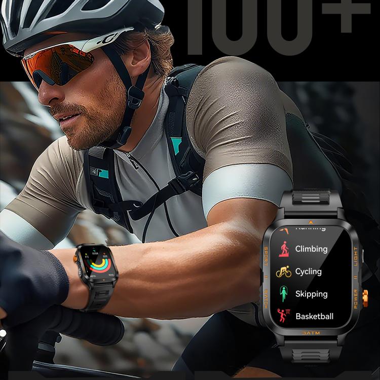 Reloj inteligente deportivo Bluetooth con pantalla cuadrada KT89 de 1,96 pulgadas
