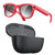 Gafas inteligentes M02 Ultra con cámara de 8 MP, IA y lentes fotocromáticas, with Black Charging Case, with Brown Charging Case