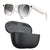 Gafas inteligentes M02 Ultra con cámara de 8 MP, IA y lentes fotocromáticas, with Black Charging Case, with Brown Charging Case
