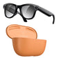 Gafas inteligentes M02 Ultra con cámara de 8 MP, IA y lentes fotocromáticas, with Black Charging Case, with Brown Charging Case