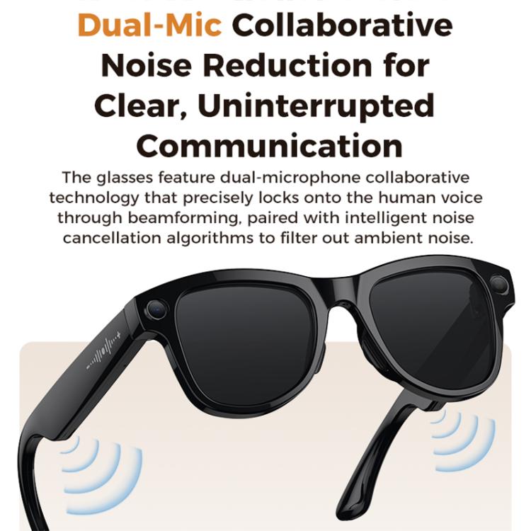 Gafas inteligentes M02 Ultra con cámara de 8 MP, IA y lentes fotocromáticas, with Black Charging Case, with Brown Charging Case