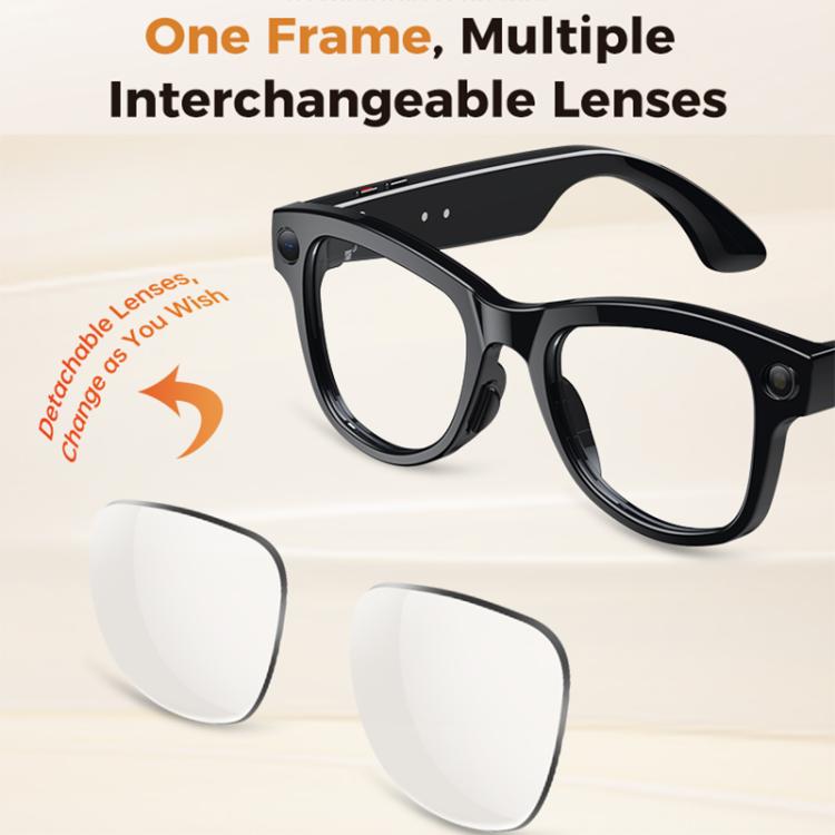 Gafas inteligentes M02 Ultra con cámara de 8 MP, IA y lentes fotocromáticas, with Black Charging Case, with Brown Charging Case