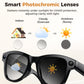 Gafas inteligentes M02 Ultra con cámara de 8 MP, IA y lentes fotocromáticas, with Black Charging Case, with Brown Charging Case