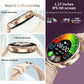 Reloj inteligente deportivo CY37 con pantalla HD de 1,27 pulgadas, compatible con llamadas Bluetooth, monitorización de frecuencia cardíaca, presión arterial y sueño., Pink, Black, Purple