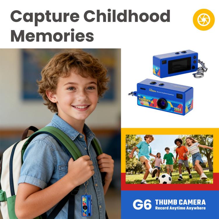 Minicámara digital infantil G6 con pantalla TFT de 0,96 pulgadas