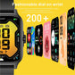 Reloj deportivo inteligente QX15 con pantalla TFT de 1,85 pulgadas y monitor de frecuencia cardíaca integrado.