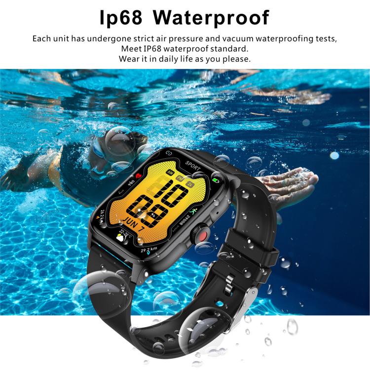 Reloj deportivo inteligente QX15 con pantalla TFT de 1,85 pulgadas y monitor de frecuencia cardíaca integrado.