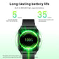 Reloj deportivo inteligente QX15 con pantalla TFT de 1,85 pulgadas y monitor de frecuencia cardíaca integrado.