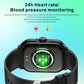 Reloj deportivo inteligente QX15 con pantalla TFT de 1,85 pulgadas y monitor de frecuencia cardíaca integrado.