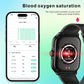 Reloj deportivo inteligente QX15 con pantalla TFT de 1,85 pulgadas y monitor de frecuencia cardíaca integrado.