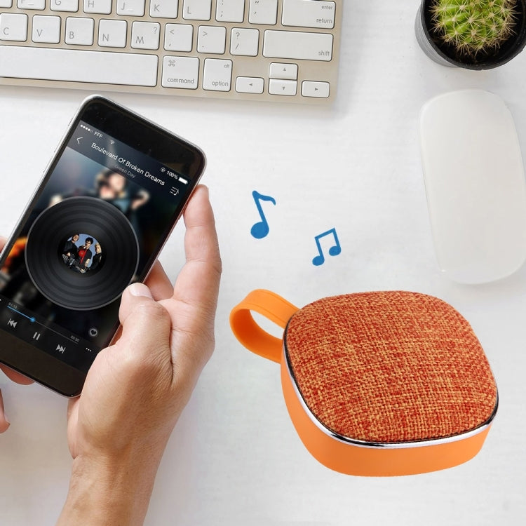 Altavoz estéreo Bluetooth con diseño de tela portátil X25 con micrófono incorporado, compatible con llamadas manos libres, tarjeta TF y entrada auxiliar, distancia de Bluetooth: 10 m