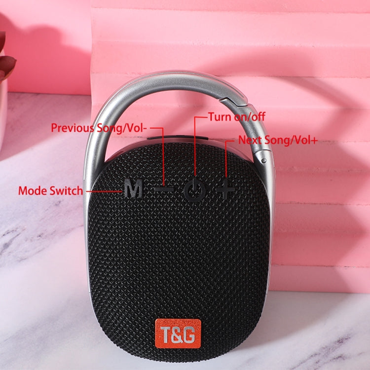 T&G TG321 TWS Mini altavoz inalámbrico portátil para exteriores con luz LED, TG321