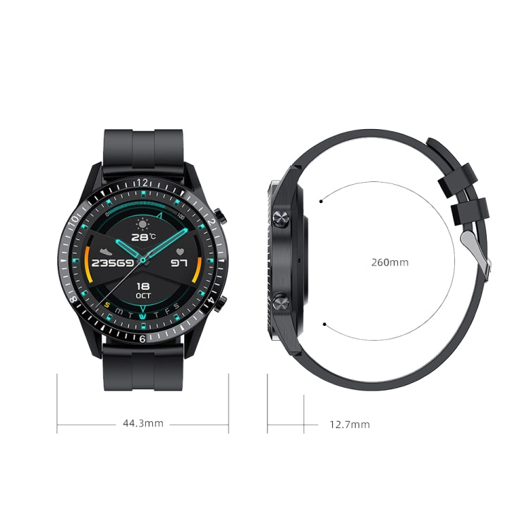 I9 Reloj de monitoreo de frecuencia cardíaca / presión arterial / oxígeno en sangre de 1.3 pulgadas, Black, Red, Orange, Green, Black Leather, Brown Leather, Black Steel, Silver Steel