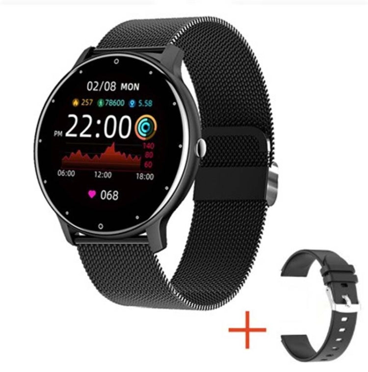 BW0223 Ritmo cardíaco / Oxígeno en sangre / Monitoreo de presión arterial Bluetooth Smart Calling Watch, Silicone Black, Silicone Blue, Silicone Pink, Silicone Beige, Mesh Black, Mesh Pink, Mesh Blue
