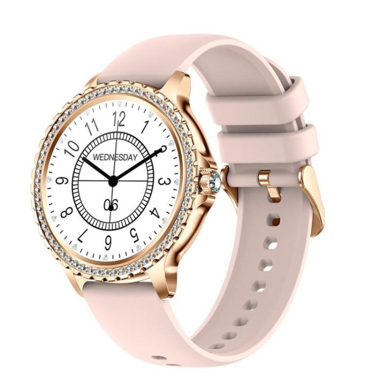 Reloj inteligente deportivo con asistente de voz e IA y función de llamadas Bluetooth., Black Silicone Strap, Gold Pink Silicone Strap, Silver Gray Silicone Strap, Gold Rough Steel Strap+Pink Silicone Strap, Silver Rough Steel Strap+Gray Silicone Strap...