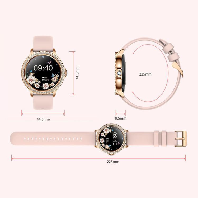 Reloj inteligente deportivo con asistente de voz e IA y función de llamadas Bluetooth., Black Silicone Strap, Gold Pink Silicone Strap, Silver Gray Silicone Strap, Gold Rough Steel Strap+Pink Silicone Strap, Silver Rough Steel Strap+Gray Silicone Strap...