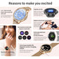 Reloj inteligente deportivo con asistente de voz e IA y función de llamadas Bluetooth., Black Silicone Strap, Gold Pink Silicone Strap, Silver Gray Silicone Strap, Gold Rough Steel Strap+Pink Silicone Strap, Silver Rough Steel Strap+Gray Silicone Strap...
