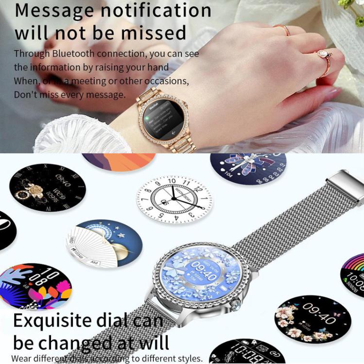 Reloj inteligente deportivo con asistente de voz e IA y función de llamadas Bluetooth., Black Silicone Strap, Gold Pink Silicone Strap, Silver Gray Silicone Strap, Gold Rough Steel Strap+Pink Silicone Strap, Silver Rough Steel Strap+Gray Silicone Strap...