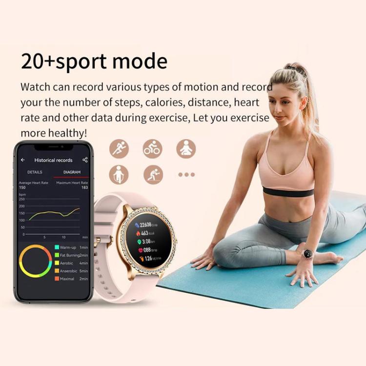 Reloj inteligente deportivo con asistente de voz e IA y función de llamadas Bluetooth., Black Silicone Strap, Gold Pink Silicone Strap, Silver Gray Silicone Strap, Gold Rough Steel Strap+Pink Silicone Strap, Silver Rough Steel Strap+Gray Silicone Strap...