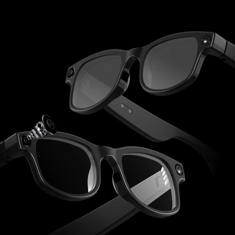 Gafas inteligentes AIMB-G1 con cámara de 5 MP y traducción automática por IA en tiempo real, vídeo estabilizado 1080p, kit de 3 lentes., AIMB-G1